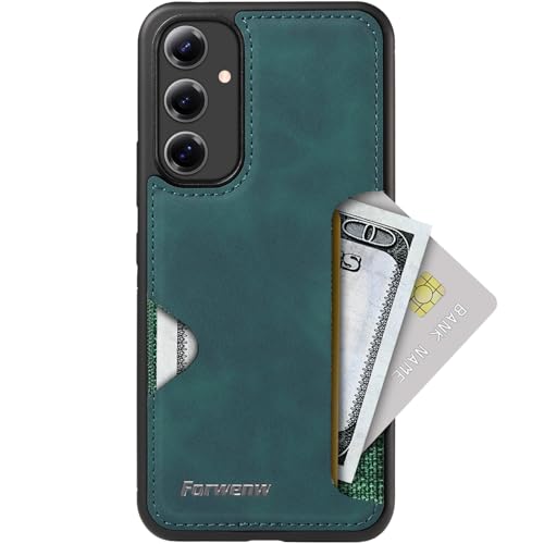 Coque Samsung A57 silicone anti-chocs avec porte-cartes intégré arrière cuir