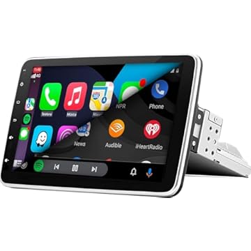 CENTRAL MULTIMÍDIA TELA IPS 10" ROTATIVA, FLUTUANTE ANDROID 13, 2/32GB, USB, SD, AUX, BLUETOOTH, ESPELHA ANDROID E IOS, CARPLAY E ANDROID AUTO CONECTIVIDADE COM OU SEM FIO