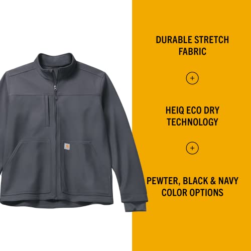 Carhartt Scrubs for Men, Rugged Flex, Bonded Fleece Jacket with 3 Pockets - image 2