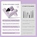 2CHILL 2-Pack Rotating Eyeliner Stamp Pen, Dual-Ended Winged Eyeliner Stamp, Cat Eye Tool, Waterproof & Smudge-Proof, Long-Lasting Make up, Matte Finish, Liquid Eyeliner for Beginners, Black & Brown