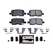 Power Stop Z23-865 Rear Z23 Evolution Sport Carbon Fiber Infused Ceramic Brake Pads with Hardware