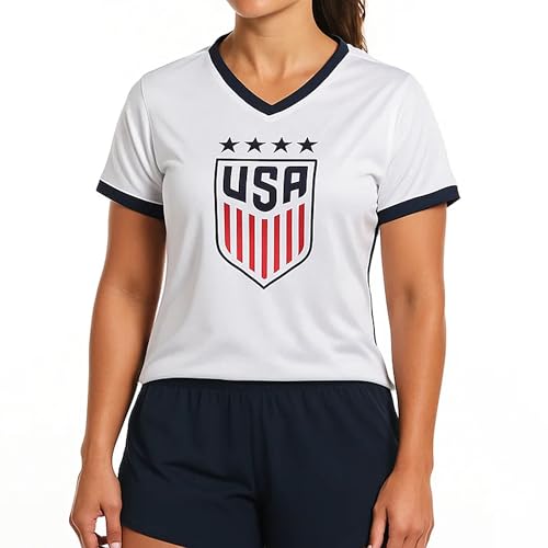 Icon Sports USWNT Game Day Shirt Womens White Blue S