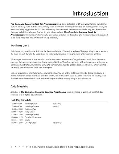 The Complete Resource Book for Preschoolers: An Early Childhood Curriculum With Over 2000 Activities and Ideas (Complete Resource Series) - Image 6
