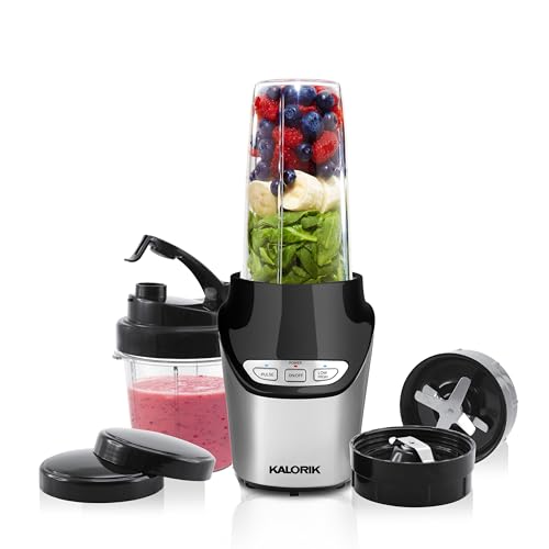 Kalorik 8-Piece Nutrition Blender Set, Black (NBL 43216 BK) - Image 3