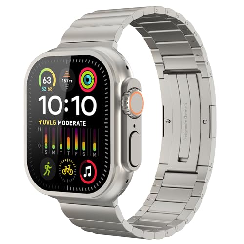 Bracelet en titane grade 2 Vonmählen pour Apple Watch design premium léger