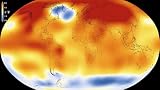 4"x6" Poster, The cold blob visible on NASAs global mean temperatures for 2015 the warmest year on record up to 2015 since 1880 Colors indicate temperature evolution NASA NOAA 20 January 2016 - Gallery Print