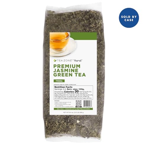Image of Tea Zone Premium Jasmine Green Tea Leaves - Case (240g x 25 bags)