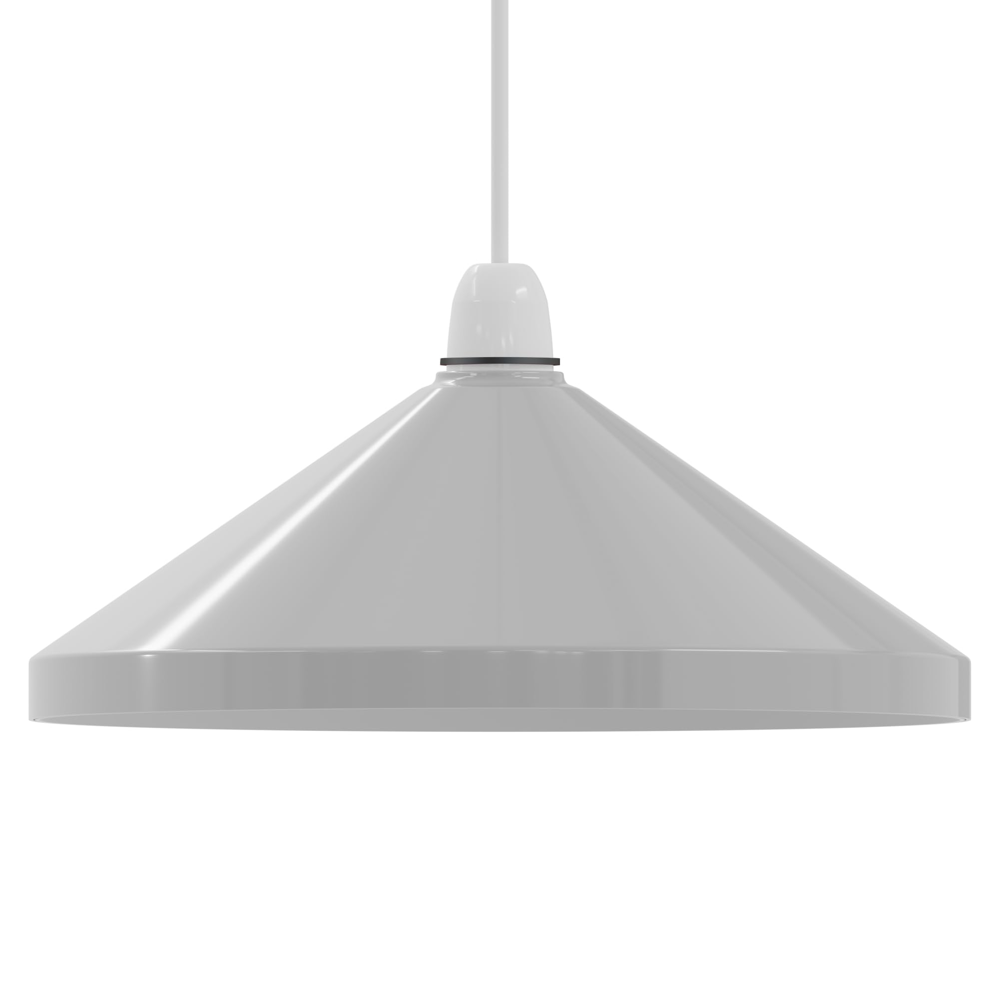 White Metal Cone Lampshade 33.5cm โ image 1