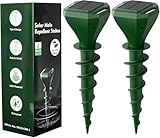 2er Pack Maulwurf Vertreiber Testsieger, Maulwurfschreck Solar Mittel Gegen MaulwüRfe & WüHlmäUse, Schlangen, Ultraschall Maulwurf Vertreiben FüR Den Outdoor, Garten, Rasen WüHlmausschreck