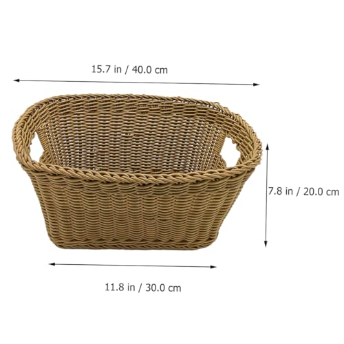 Panier à linge tressé osier Hemobllo couleur café pour rangement maison