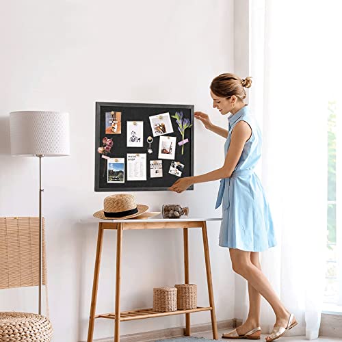 Miratino Large Bulletin Board, 23 "X17 " Black Cork Boards For Walls With Frame, Pin Display Board Vision Board For Home School Office Decor #TOP4