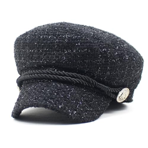 Béret femme en coton brillant chapeau de peintre chaud et souple