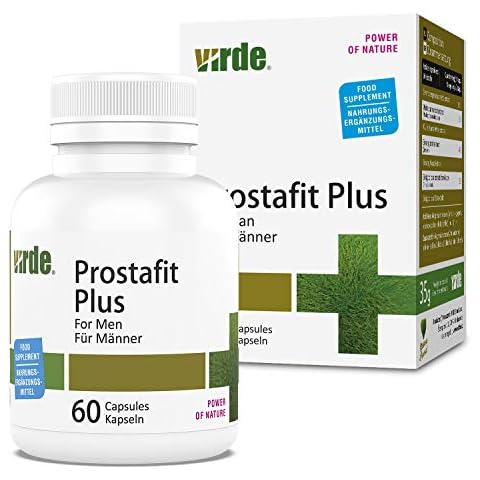 Virde Prostafit Plus - Sägepalme (Palmetto) Extrakt + Muira Puama Wurzelextrakt + Ginseng Wurzelextrakt + Ginkgo biloba Blattextrakt - hocheffektiver Komplex für Männer ab der mittleren Lebensphase Cover
