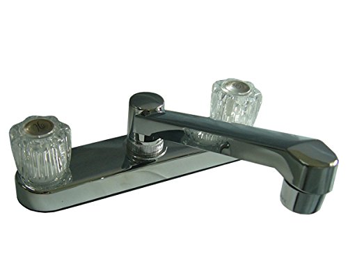 Stonecrest Dual Control 8" Non-Metallic Kitchen Faucet, Chrome Finish #TOP7