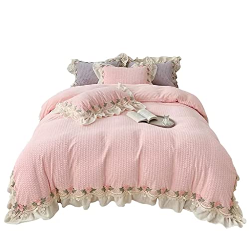 Conjunto de cuatro piezas velvet de invierno para una cama cálida y fundas de almohada