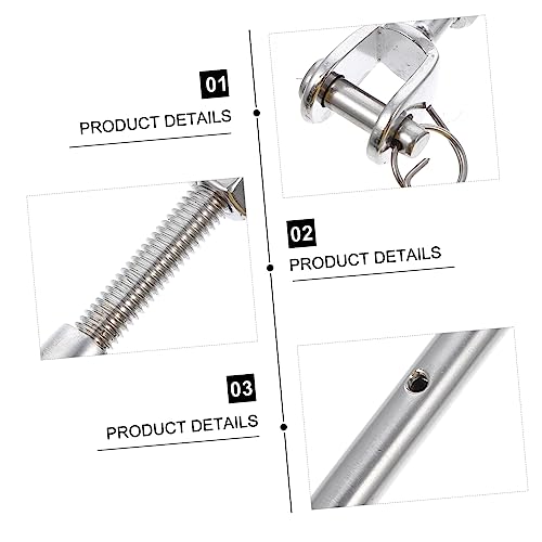 Steel Cable Turnbuckle Screw Hook Closed Body Screw Stainless Steel for Outdoor Industrial miniatura 6