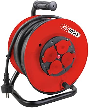 Enrouleur électrique Automatique Himimi 15m + 2m - 1500W/3000W - IP44 - Montage Mural/plafond - Tambour Auto