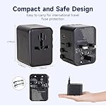 Universal Travel Adapter 35W PD Fast Charger Adapter – International Power Adapter with 2 USB-A & 3 USB-C Ports – Plug Adapter for EU, UK, US, AUS - Image 3