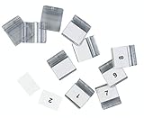 Mit blanko Einsteckschildern Durable Reiter für Sichttafeln Sherpa, 23 mm, Beutel 10 Stück, transparent, 560319