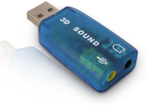 Virtual 5.1-surround USB 2.0 External Sound Card-Blue