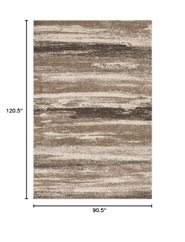 LUXE WEAVERS Lagos Collection 7501 Beige 8x10 Abstract Area Rug