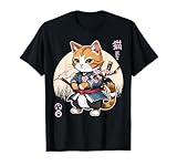 Photo Gallery samurai ninja gatto arte giapponese kawaii anime retrò estetica maglietta Photo Gallery samurai ninja gatto arte giapponese kawaii anime retrò estetica maglietta