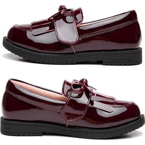 Image of PPXID Girl's British Style School Uniform Shoes Princess Performance Oxford Shoes