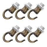 Facile à installer : les crochets filetés rendent l'installation simple et rapide, vous permettant d'installer facilement vos luminaires suspendus, crochet de lanterne de camping, poteau de crochet de vêtements d'éclairage