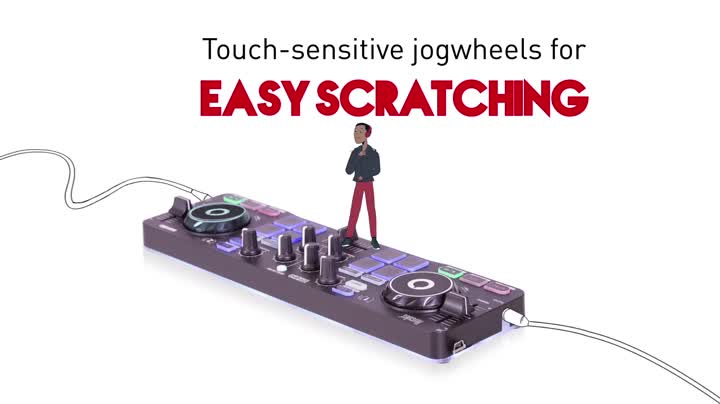 Hercules DJControl Starlight – Portable USB DJ Controller - 2