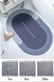 Sihirli Su Emici Banyo Paspası Kaymaz Tabanlı Abdest Paspası