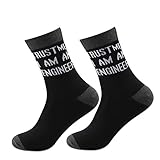 MBMSO Engineer Gifts 2 Pairs Trust Me I am an Engineer Socks Funny Engineering Gifts Engineer Gag Gift (Trust Me I am an Engineer)