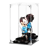 Acrylic Display Case Clear Action Figure Display Case with Mirrored Back, Dustproof Protection Display Box Alternative Glass Case for Collectibles Figures Models Doll Toys (6x6x10 inch; 15x15x25 cm)
