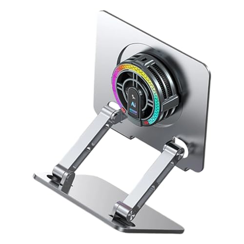 JDNH Soporte de aluminio para tablet con sistemas de refrigeración de semiconductores que mejora la estabilidad para un uso prolongado del dispositivo, soporte de refrigeración de aleación de aluminio