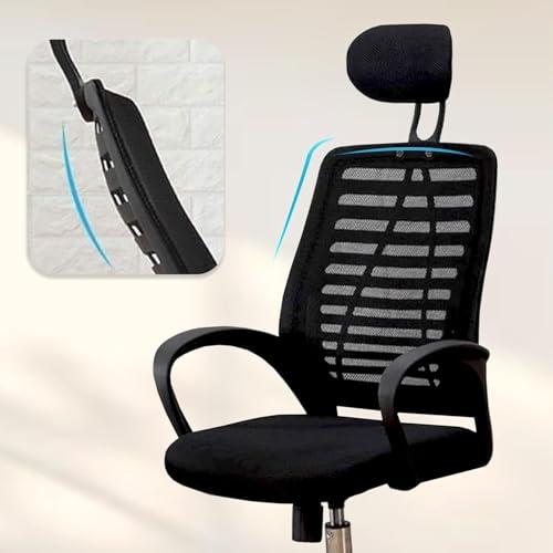 Casa Copenhagen,Mesh Office Desk Chair,Rocking Chairs Ergonomic Computer Chair Adjustable High with Headrest and Comfortable Armrest Swivel Chair -... - Image 6