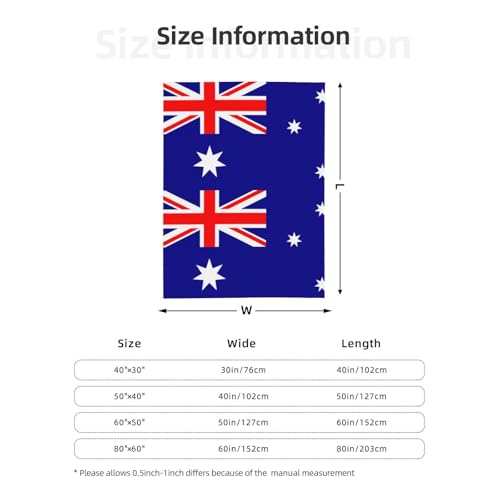 Couverture drapeau australien en flanelle chaude et plaid canapé camping - 4