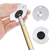 Aemygo 2pcs Mushroom Head Pool Cue Tip Shaper, Dime Radius Pool Cue Tip Shaper, Mushroom Head...