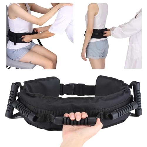 Gait Belt for Seniors, Transfer Belt with 7 Nylon Padded Handles, Medical Belt for Lifting Patients...