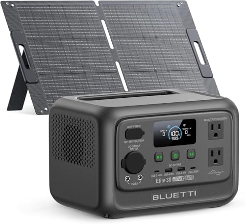 Image of BLUETTI Solar Generator Elite 30 V2 with 100W Solar Panel Included 288Wh