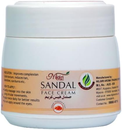 Nilgiri Aromas Sandal Face Cream 80gm