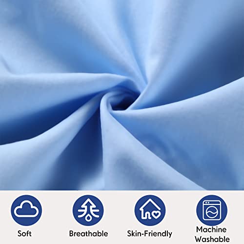 Buryeah 4 Pack Bassinet Sheets For Baby Boy Microfiber Soft Bassinet Fitted Sheets Crib Bassinet Mattress Cover For Cradle Oval Rectangle Hourglass Bassinet Mattress Pad, White Gray Navy Blue Sky Blue #TOP2