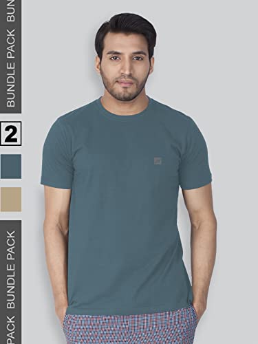 Image of Lux Nitro Pack of 2 Men's Round Neck Tshirt