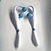 Generic Electric Neck Massager Neck Massager Roller Muscle Relief with Massage Balls Legs USB Lightweight Neck Massage Instrument, Blue