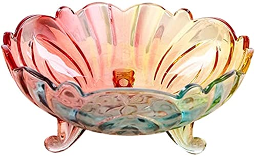 Stand de Fruits Fruit Bowl verre Fruit Basket Fruit Bureau Plate Chambre à coucher Panier de rangement Décoration Fruit Basket Cover