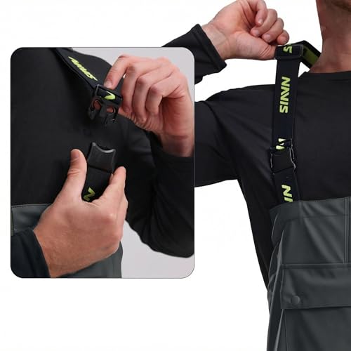 Image of Men's Workwear 3-Piece Waterproof PU Rain Suit Set | Hooded Jacket & Bib Pants, Sealed Seams, Storm Flap, Adjustable Suspenders, Flap Pockets, Outdoor Work, Fishing, Farming