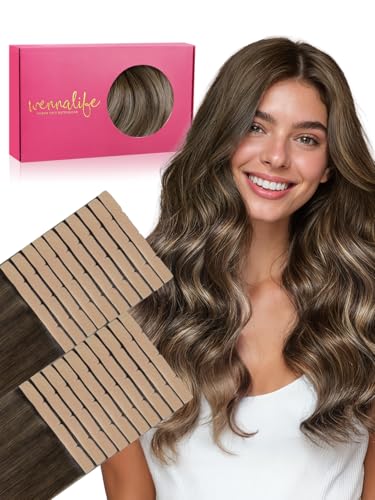 WENNALIFE 3.15 inch Wide Tape in Hair Extensions Human Hair, Tape in Weft
