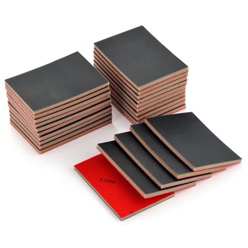 Image of MAXMAN Sanding Sponge Set, 3000 Grit Foam, Wet /Dry Sandpaper for Wood /Metal
