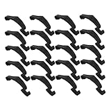 BESPORTBLE 20 Pièces Boucle Latérale Fixe pour Cage à Lapin Pince pour Cage à Hamster Attache De Cage pour Petits Animaux Loquet De Cage à Lapin Attache Cage Hamster Dorée Black Matériel PP