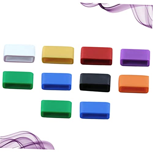 CHILDWEET 10pcs Watch Ring 16mm Watch Strap Silicone Watch Band Ring Removal Watch Strap Loop Silicone Watch Band2