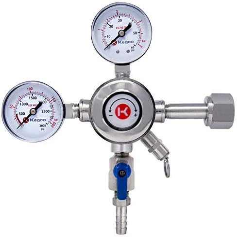 Kegco KC LH-542 Draft Beer Regulator, Chrome