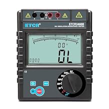 ETCR3460B 5KV Insulation Tester Megohmmeter 0.1M-400G, AC/DC 0-750V